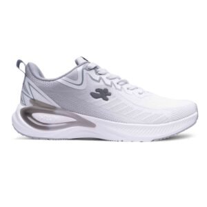 Zapatillas de running I-Run Runbbost 288M5 color blanco y grin con detalles marrones - Derecha