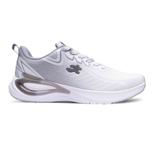 Zapatillas de running I-Run Runbbost 288M5 color blanco y grin con detalles marrones - Derecha