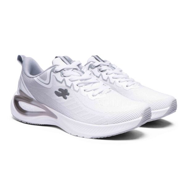 Zapatillas de running I-Run Runbbost 288M5 color blanco y grin con detalles marrones - Un par